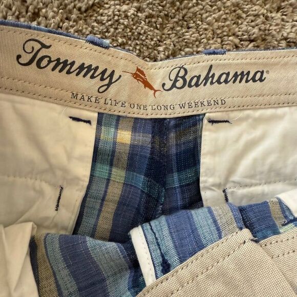 Tommy Bahama Men's Plaid Linen Blend Shorts Golf Size 30 - Picture 6 of 9